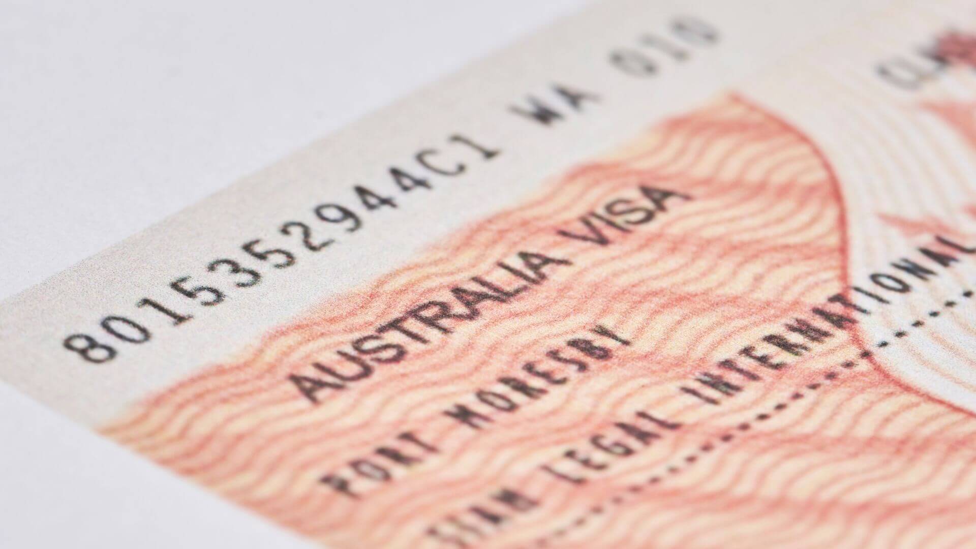 Australia Tourist/Visitor Visa