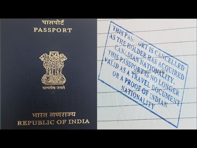 Surrender of Indian Passport